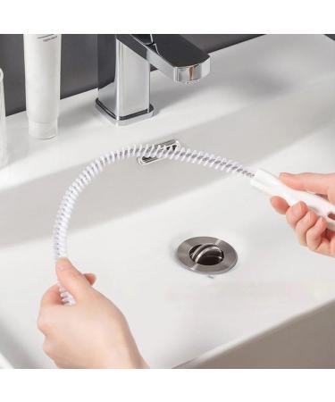 Pipe Dredging Brush Bathroom Hair Sewer Sink Cleaning Brush Drain Cleaner Clog Plug Hole Remover Tool - Buy Online on GoSupps.com