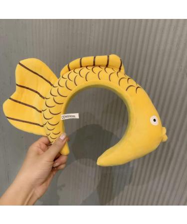 She's Shining Yellow Fish Shape Headband Cartoon Animal Hair Band Exaggerated Funny Hair Accessories - Buy Online on GoSupps.com