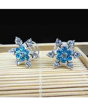 Musuntas 6 Set Beautiful Stars & Flowers Hair Spiral Needles - Pearl & Rhinestone Bridal Accessories for Wedding - Buy Online on GoSupps.com