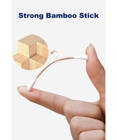 300ct Bamboo Cotton Swabs by Xumzee - Biodegradable & Chemical-Free Cotton Buds (Pack of 1) - Buy Online on GoSupps.com