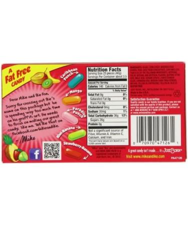 Mike and Ike Tropical Typhoon Theatre Box 5 oz/141 g (Pack Of 3) Twisty And Tasty Treat Gift Hamper Birthday Present Chirstmas Easter Thank You - Buy Online on GoSupps.com