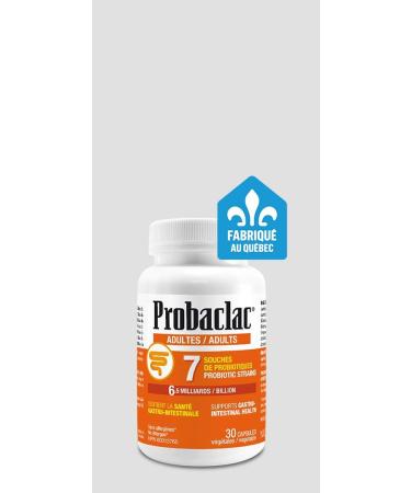 Probaclac Probiotics for Adults 120 and 60 and 30 caps. Probiotics help support gastrointestinal health and Bloating Relief and Contribute to a Natural Healthy Intestinal Flora. Seven strains of probiotic and lactic ferment complex (60 Unflavored) - Buy Online on GoSupps.com