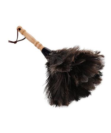 Feather Dust Solid Wood Handle Handheld Dust Brush Cleaner for Housework