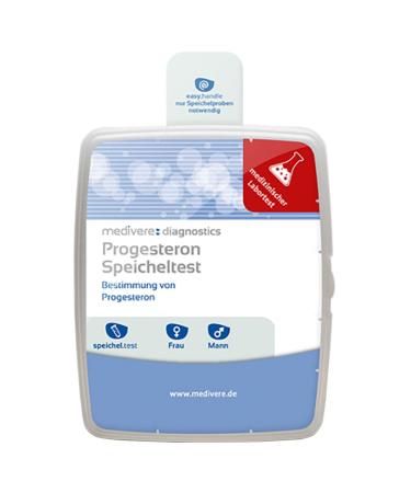 Mediver progesterone saliva test - hormone test for women and men - laboratory chemical analysis for the individual determination of progesterone - for early identification of progesterone deficiency
