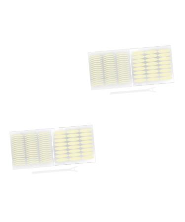 Housoutil 4 Sets Double Eyelid Sticker Invisible Eye Beautifying Eye Sticker Eye Lift Strips Adhesive Eyelid Sticker Women Eyelid Magnetic Eyelashes for Single Eyelid Sided Eyes Pe Patch 8.3x7.6cmx2pcs As Shownx2pcs