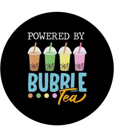 Bubble Tea Gift - Powered By Bubble Tea PopSockets Grip and Stand for Phones and Tablets Standard - Buy Online on GoSupps.com