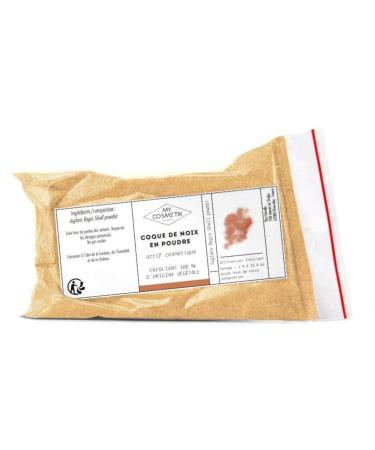 MY COSMETIK - Walnut shell powder - Very effective exfoliant that deeply cleanses the skin - 100% Pure and Natural - Made in France - 50 g