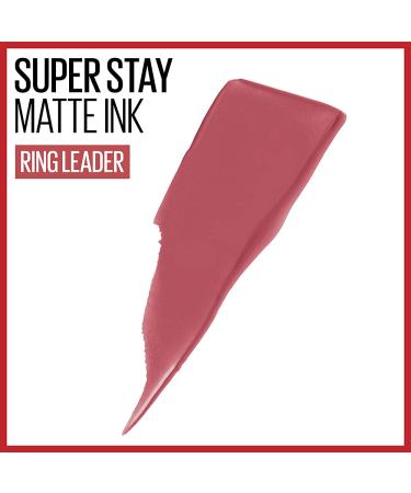 Maybelline Super Stay Matte Ink Liquid Lipstick - Ringleader Mauve Pink - 16H Wear - 0.17 Fl Oz - Buy Online on GoSupps.com