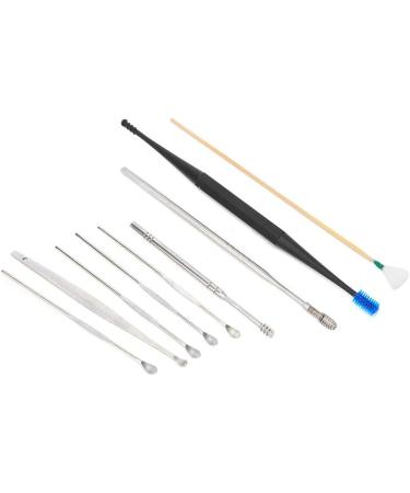 Zyyini 9pcs Ear Cleaning Tool Set with Silicone Brush for 360 Cleaning - Ear Wax Pickers & Goose Feather Tickler - Storage Box Included - Buy Online on GoSupps.com