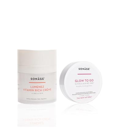 Radiance Duo - Glow To Go Glycolic Peel Pads + Lumenez Vitamin Rich Cr me