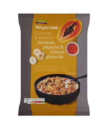 Waitrose Golden & Exotic Banana Papaya & Honey Granola 1kg