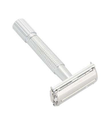 Men's Safety Razor with Case | Zinc Alloy Double Edge Shaver for Beard & Body Hair | Premium Grooming Tool - Buy Online on GoSupps.com