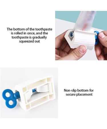 Tube Toothpaste Squeezer Toothpaste Squeezer Rolling Tube Toothpaste Squeezer Toothpaste Seat Holder Stand Rotate Toothpaste Dispenser For Bathroom Toothpaste Holder Stand Saves Toothpaste And Creams Blue - Buy Online on GoSupps.com