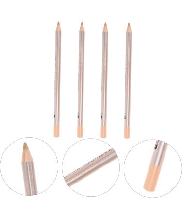 FOMIYES 4pcs Concealer Pen Powder Foundation Makeup Wooden Makeup Highlighter Stick Make up Pencil 16x0.8cm Ivory - Buy Online on GoSupps.com