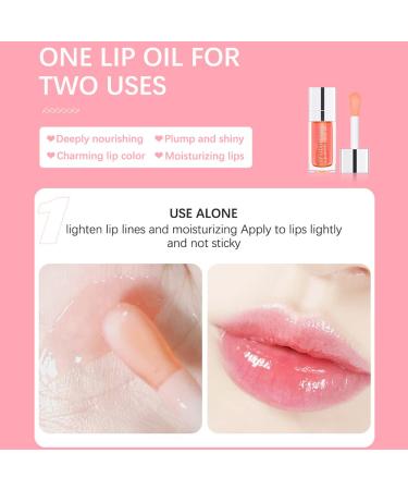 Lip Plumping Oil Trio Set - Hydrating Gloss, Tinted Balm, Nourishing Care - Long Lasting Lip Glow Oil with Big Brush - Non-sticky, Glitter Shine Primer - Pink, Rosewood, Cherry Red - Buy Online on GoSupps.com