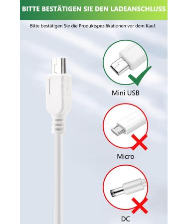 GHB Babyphone Charging Cable - Bouge 5V Mini-USB Charger for VB603 Video Monitor - International Shipping - Buy Online on GoSupps.com