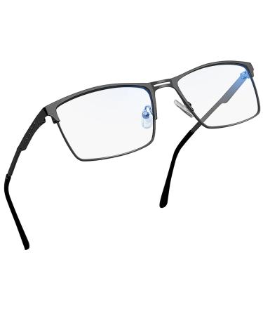 Joopin blue light filter glasses Men Blaufilter Glasses Women and glasses without strength men gaming glasses computer glasses with blue light filter Blue Light Glasses Metal Dark Grau