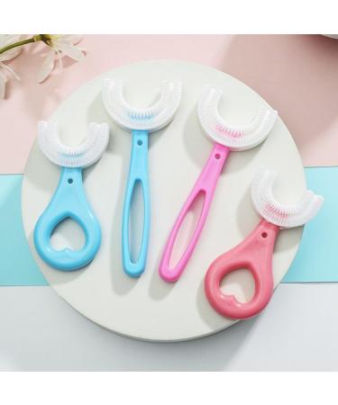 Buy Washable U-Shape Kids Toothbrush - Ergonomic Silicone Head Safe Whole Mouth Massaging for Children | International Shipping - Buy Online on GoSupps.com