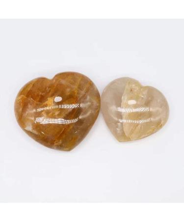 Natural Crystal Rough 1pc 60mm-70mm Natural Crystal Folk Crafts Gemstone Heart for Gift - Buy Online on GoSupps.com