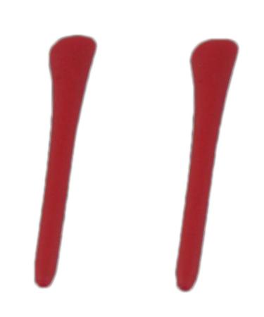 Celika glasses holder glasses spare bars for glasses brackets non-slip ear hooks 1 pair of red glasses bracket end tips silicone earplugs replacement tip for thin metal glasses