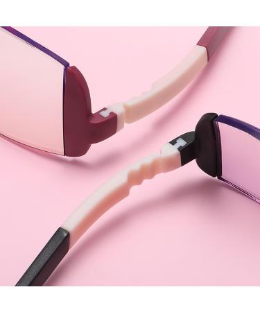 Flexible TR90 Rimless Blue Light Blocking Reading Glasses Multifocus Computer Readers Anti Eyestrain Eyeglasses(Couleur:Red Grandeur:1.5x) - Buy Online on GoSupps.com