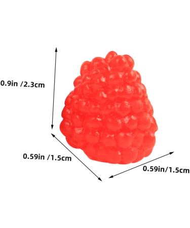 ibasenice 48 Pcs Simulation Fruit Model Photo Prop Desktop Fruit Ornament Simulation Raspberry False Raspberry Decor Lifelike Raspberry Model Pvc Artificial Child Fake Fruit Red 2.30X1.50X1.50CMx3pcs 1 - Buy Online on GoSupps.com