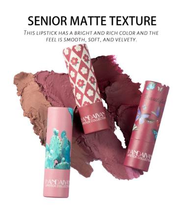 AKARY Matte Nude Lipstick 08 Dark Red - Long Lasting, Smooth Velvety Lip Gloss - Non-Stick Cup, Bold & Intense Nudes - Senior Matte Makeup Gift for Women/Girls - Buy Online on GoSupps.com