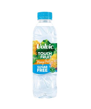 Volvic Touch of Fruit Sugar-Free & Low Sugar Natural Flavoured Water Variety Packs (12 x Bottles Mango Passion 500ml) Mango Passion 500ml 12 x Bottles