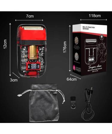 Buy NG-988 Green Electric Razors for Men - Titanium Blade USB Rechargeable Shaver | Premium Men's Grooming - Buy Online on GoSupps.com