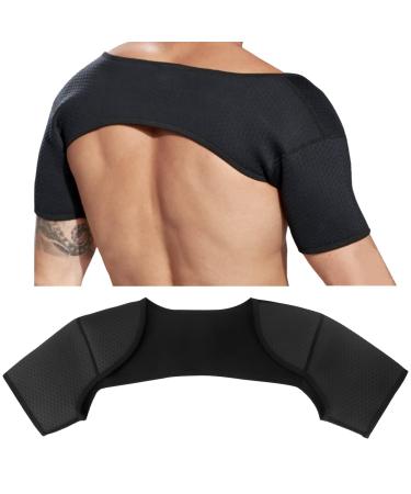 FERCAISH Double Shoulder Brace Comfortable Double Shoulder -Breathable Sports Protective Gear for Chronic Tendinitis Pain Relief Shoulder Strap Brace for Sleeping Outdoor Lifting Sports(M) Medium