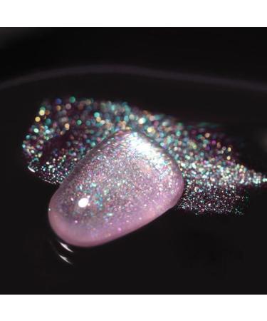 DIY UV Soak Off Gel Nail Varnish Pearl Shell Colors Top Coat Gel Shiny Aurora Gel Nail Polish - (Color: 9)