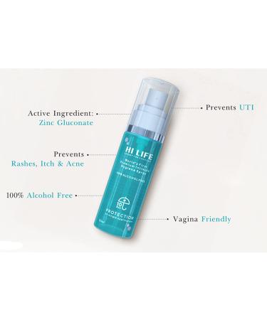 Hi Life Women's Intimate Spray with Zinc Gluconate - 2 fl oz/60 ml - Buy Online on GoSupps.com