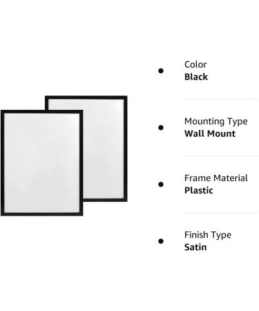 CABAX 12x16 Inch Diamond Painting Picture Frames - Pack of 2 Black Frames with Acrylic Protection and Hanging Kit for 30x40 Diamond Painting Arts, Photos, Posters - Buy Online on GoSupps.com