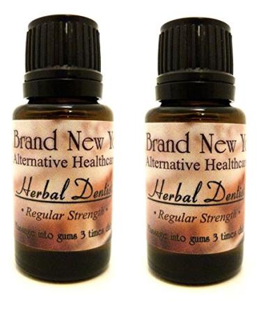 Herbal dentists normal strength gum diseases & bad breath with alternative health care 100 % purely vegetable oils 2 pieces