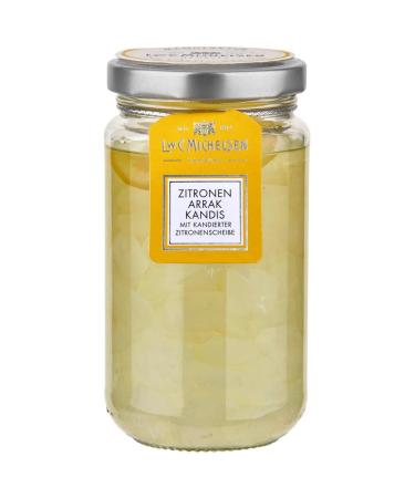 L.W.C.Michelsen - lemon frame with lemon slice (250g) |White Kandis placed in Maracuja-Carry Lik r |fruity-sour |For tea lovers |Gift for them and him