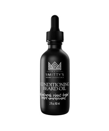 Smitty s Conditioning Beard Oil 2oz - All Natural and Organic Ingredients Softens Conditions and Promotes Beard Growth Beard Grooming and Mustache Maintenance