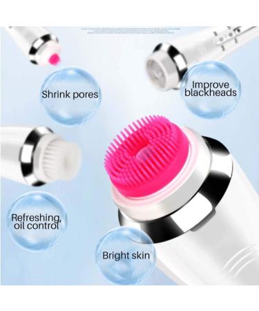 Facial Cleansing Brush Electric Facial Cleansing Brush Waterproof Electric Spin Facial Brush Waterproof Skin Massager with 4 Brush Heads for Body - Buy Online on GoSupps.com