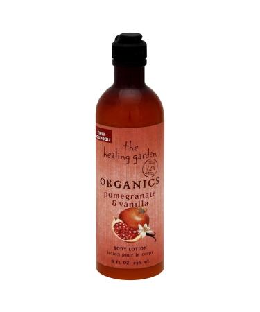 HEALING GARDEN ORGANICS by Coty POMEGRANITE & VANILLIA BODY LOTION 8 OZ for UNISEX