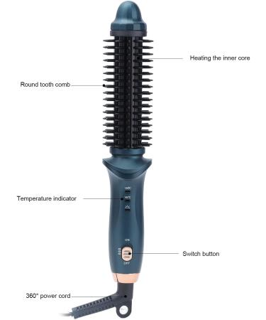 Buy Curling Straight Brush 2 in 1 Thermostatic Hair Curler & Straightener Anti-Scald Portable Electric Brush for International Shipping - Buy Online on GoSupps.com