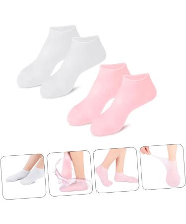 Beavorty 6 Pairs Exfoliating Moisturizing Socks Anti- Cracking Foot Silicone Socks Foot Care Lotion Foot Care for Women Socks for Girls moisturizing Foot Covers Sebs Miss Foot mask Heel - Buy Online on GoSupps.com
