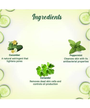 Natural Cucumber Pore Tightening Toner pH Balanced Botanical Extracts for Normal & Oily Skin 120mL 2 Pack - Buy Online on GoSupps.com