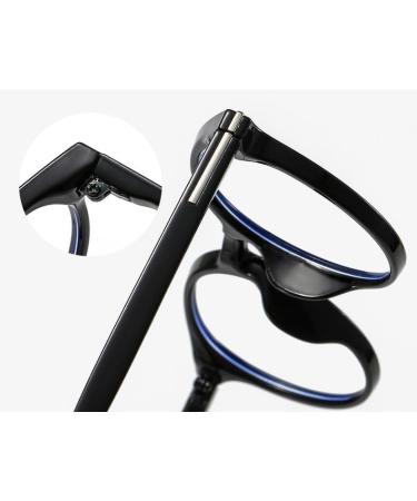 Qinzhenz Retro Round Reading Glasses | Anti Blue Light Computer Readers | Stylish +200 Light Powder for Women - Buy Online on GoSupps.com