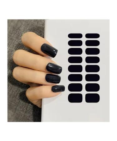 Nail film self -adhesive - UV hardening for perfect manicure |UV gel nail film |Geln gel to stick on |UV nail foils UV hardening nail film UV hardening nail ticker (black)