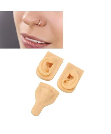 Buy Reusable Silicone Nose Model & Ear Nose Rings - Soft Simulation in Light Skin Color | International Shipping - Buy Online on GoSupps.com