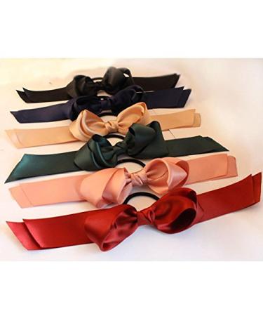 Miya Cute Girls Hair Tie - Elegant Black Lace Satin Bow Hairband | High-Quality Hair Accessory - Buy Online on GoSupps.com