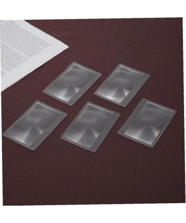 3X Pocket Magnifier 5Pcs Portable Fresnel Lens Credit Card Size Magnifying Glass Wallet Magnifying Lenses Jewelry Loupe Reading Aid Helper Nice - Buy Online on GoSupps.com