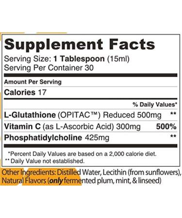 Lipo Naturals Liposomal Glutathione Antioxidant Complex - 15 oz (443 ml) | Boost Immunity & Detoxify - Buy Online on GoSupps.com