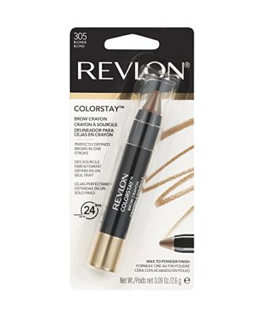 Revlon ColorStay Brow Crayon Blonde 0.09 oz (Pack of 1) | Long-lasting Formula - Buy Online on GoSupps.com