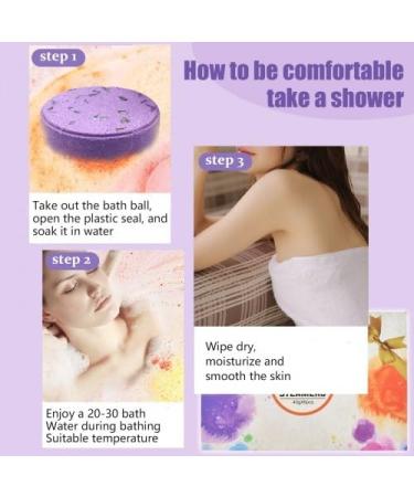 Disnace 6 Pieces Shower Bomb Set Aromatherapy Shower Steamers Bath Bombs for Women Gifts Essential Oil Shower Steamers Aromatherapy Shower Tablets Bath Salt at Home SPA Sets Pamper Self Care Gift - Buy Online on GoSupps.com