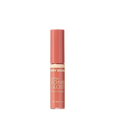 Ruby Kisses Butter Bomb Gloss in Snatched - Non-Sticky Lip Gloss with Vitamin E for Natural Nude Lips - 7.8mL - Buy Online on GoSupps.com